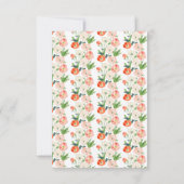 チューリップ&ダフォジル春の結婚式 出欠カード (裏面)