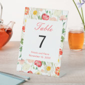 チューリップ&ダフォジル春の結婚式 台座サイン (インサイチュ)