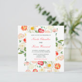 チューリップ&ダフォジル春の結婚式 招待状 (スタンド正面)