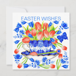 チューリップ&ティーカップ春カード シーズンカード