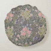 チューリップ、デイジーおよびハニーサックル ラウンドクッション (裏面)