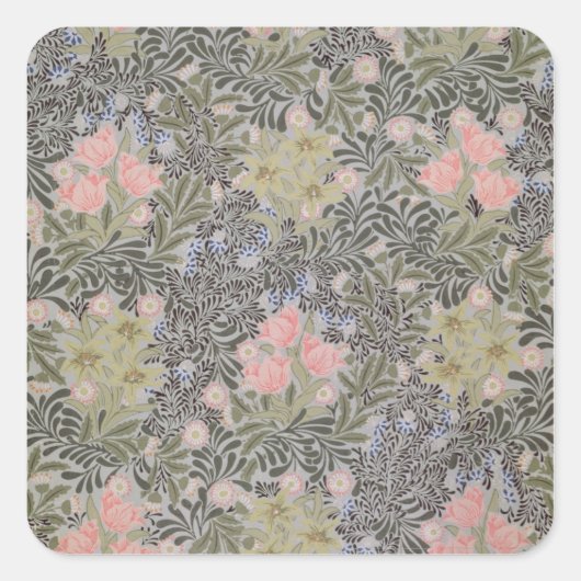 チューリップ、デイジー、ハニーサックル スクエアシール (正面)