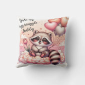 チューリップ&バルーズラクーンバレンタイン クッション (裏面)