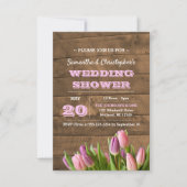 チューリップ&バーンウッドブライダルシャワー招待 招待状 (正面)