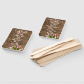 チューリップ&バーンウッド結婚式 プログラムハンドファン ハンドファン (組立なし)