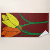 チューリップ ビーチタオル (正面)