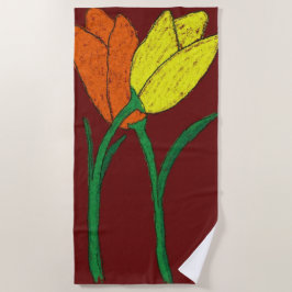 チューリップ ビーチタオル