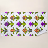 チューリップ ビーチタオル (正面)