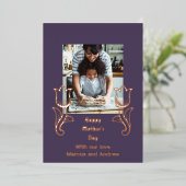 チューリップ&フォトマザーの日 箔シーズンカード (立ち正面)