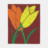 チューリップ フリースブランケット (正面)