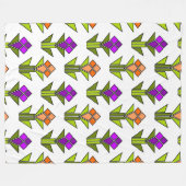 チューリップ フリースブランケット (正面(横))