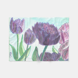 チューリップ フリースブランケット