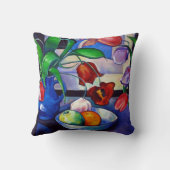 チューリップ&フルーツ16"X16"装飾用クッション クッション (裏面)