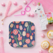 チューリップ ペーパープレート (パーティー)