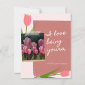 チューリップ・ロマンチック・バレンタインと一緒に過ごすのが大好き シーズンカード (正面)