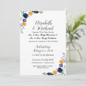 チューリップ&ワイルドフラワー結婚式招待状 招待状 (スタンド正面)