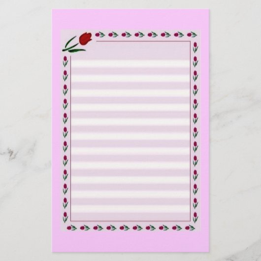 チューリップ 便箋 (正面)