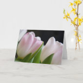 チューリップ • 挨拶カード カード (黄色い花)