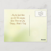 チューリップ，母の日恵み6:24-26 ポストカード (裏面)