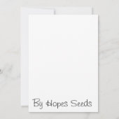 チューリップ 母の日 カード (裏面)