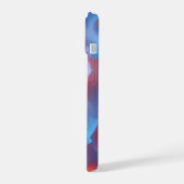 チューリップ：膝状運動と密接に波状のチューリップ iPhone 15ケース (左側面)