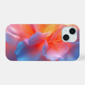 チューリップ：膝状運動と密接に波状のチューリップ iPhone 15ケース (裏面横)