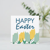 チューリップ 花のハッピーイースター 手描き植物図鑑 カード (スタンド正面)