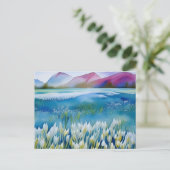 チューリップ、花、ポストクロッシング用はがき ポストカード (スタンド正面)