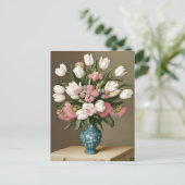 チューリップ、花、ポストクロッシング用はがき ポストカード (スタンド正面)