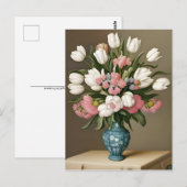 チューリップ、花、ポストクロッシング用はがき ポストカード (正面/裏面)