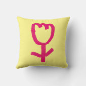 チューリップ |装飾用クッション クッション (裏面)