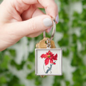 チューリップ: Perroquetの弁柄 キーホルダー (手)