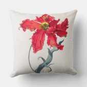 チューリップ: Perroquetの弁柄 クッション (裏面)