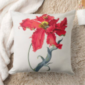 チューリップ: Perroquetの弁柄 クッション (ブランケット)