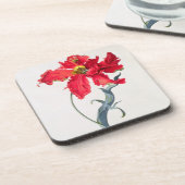 チューリップ: Perroquetの弁柄 コースター (左側)