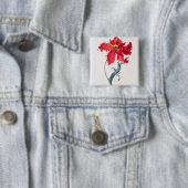 チューリップ: Perroquetの弁柄 缶バッジ (インサイチュ)