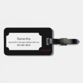 チューリップ(Tulipa Gesneriana) ラゲッジタグ (裏面横)