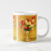 チューリップbyピエールルノアール、ヴィンテージ印象派アート ジャンボコーヒーマグカップ (右)