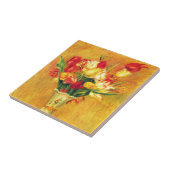 チューリップbyピエールルノアール、ヴィンテージ印象派アート タイル (側面)