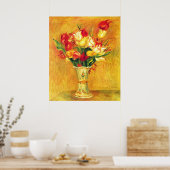 チューリップbyピエールルノアール、ヴィンテージ印象派アート ポスター (キッチン)