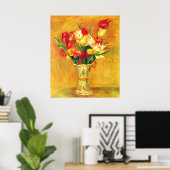 チューリップbyピエールルノアール、ヴィンテージ印象派アート ポスター (ホームオフィス)