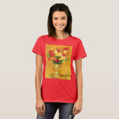 チューリップbyピエールルノアール、ヴィンテージ印象派アート tシャツ (正面フル)