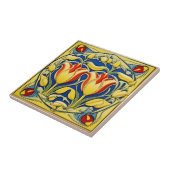 チューリップon対称アールヌーボーセラミックタイル タイル (側面)