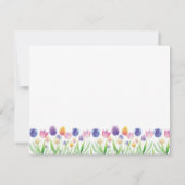 チューリパーソナライズされたップのノートカード ノートカード (裏面)