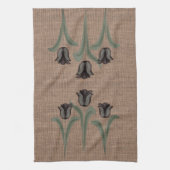 チューリパーソナライズされたップ キッチンタオル (縦)