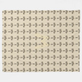 チューリパーソナライズされたップ フリースブランケット (正面(横))