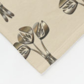 チューリパーソナライズされたップ フリースブランケット (角)