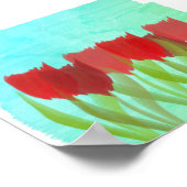 チューリパーソナライズされたップ ポスター (角)