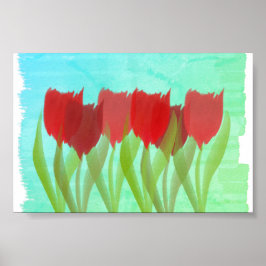 チューリパーソナライズされたップ ポスター