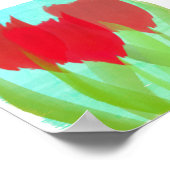 チューリパーソナライズされたップ ポスター (角)